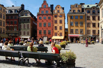 Stockholm: Mitten in Gamla Stan liegt der schöne Platz Stortorget